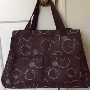 Brown Print Tote NWOT